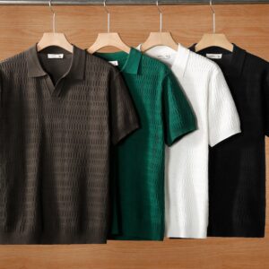 lapel short sleeved polo T-shirt